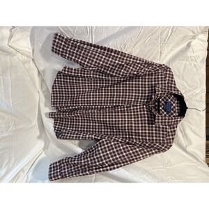 Pendleton Men's Gingham Check Cotton Long Sleeve Button Up Collared Shirts SZ L